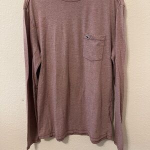 Vineyard Vines Edgartown sz small mauve  Long Sleeve Tee Classic Knit